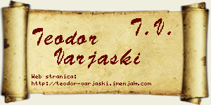 Teodor Varjaški vizit kartica